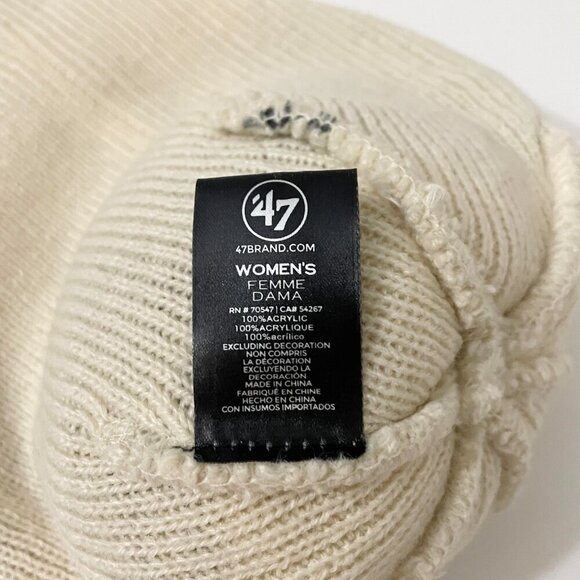 Seattle Kraken Beanie Toque Womens One Size Pom Pom NHL 47 Brand - Picture 13 of 16